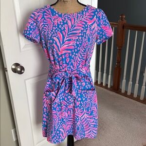 Lilly Pulitzer Blue and Pink Dress size medium